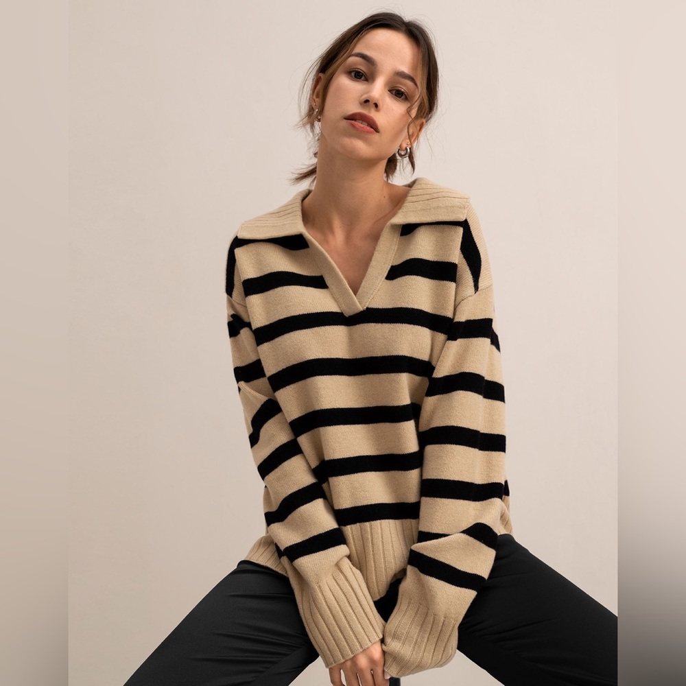 Lilysilk Striped Sweater